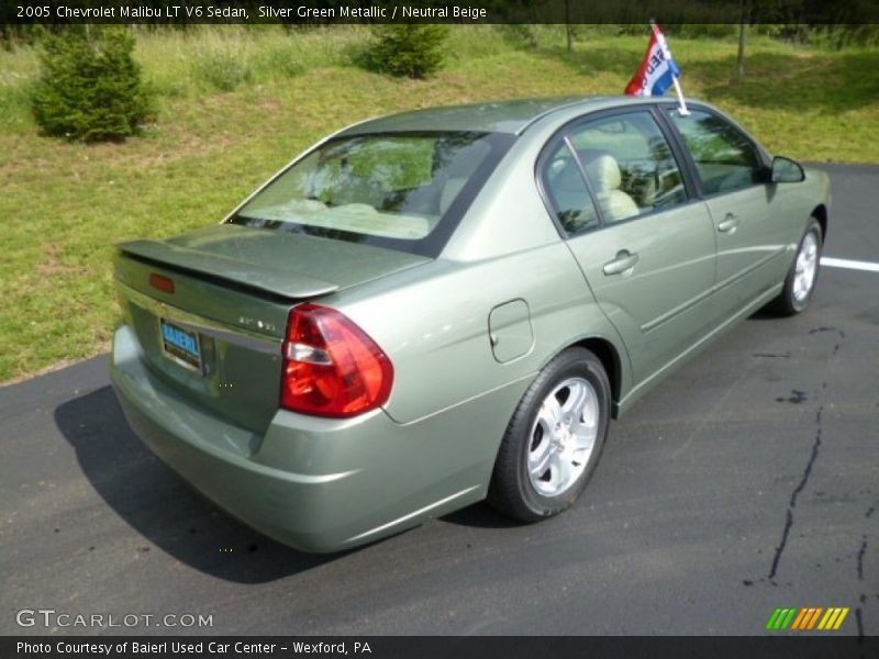 Silver Green Metallic / Neutral Beige 2005 Chevrolet Malibu LT V6 Sedan