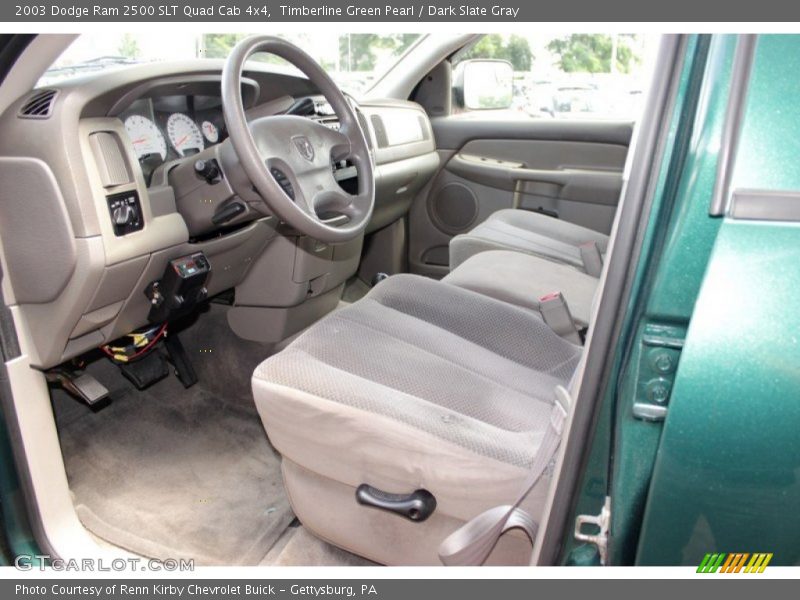 Timberline Green Pearl / Dark Slate Gray 2003 Dodge Ram 2500 SLT Quad Cab 4x4