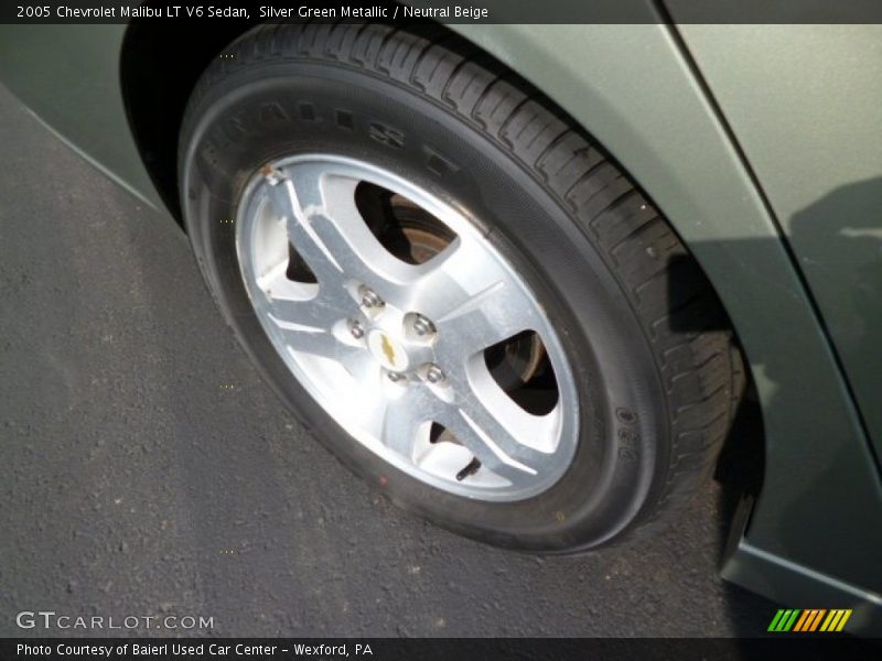 Silver Green Metallic / Neutral Beige 2005 Chevrolet Malibu LT V6 Sedan