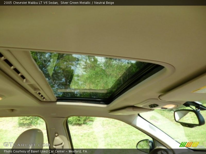 Silver Green Metallic / Neutral Beige 2005 Chevrolet Malibu LT V6 Sedan