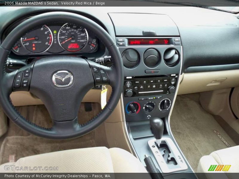 Velocity Red Mica / Beige 2006 Mazda MAZDA6 s Sedan