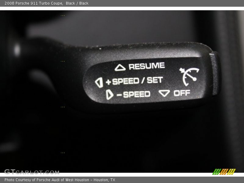 Controls of 2008 911 Turbo Coupe