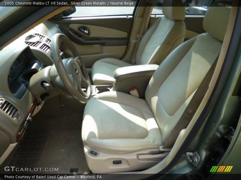 Silver Green Metallic / Neutral Beige 2005 Chevrolet Malibu LT V6 Sedan