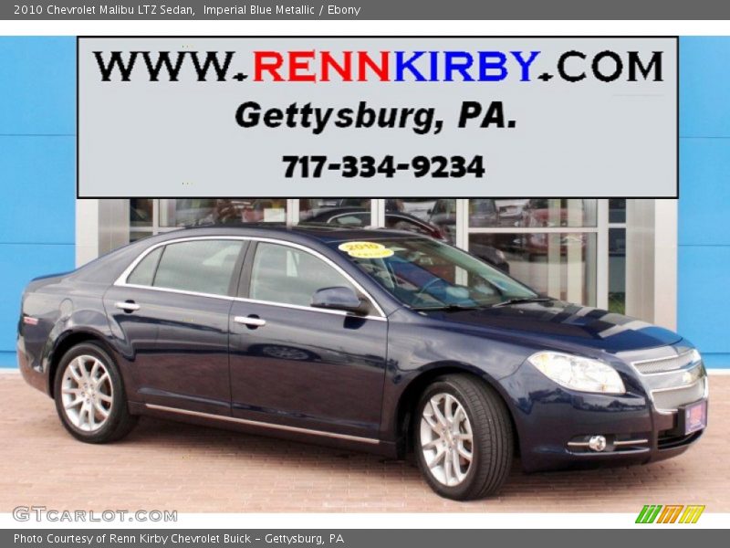 Imperial Blue Metallic / Ebony 2010 Chevrolet Malibu LTZ Sedan