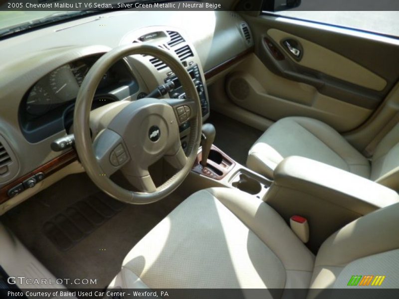 Silver Green Metallic / Neutral Beige 2005 Chevrolet Malibu LT V6 Sedan