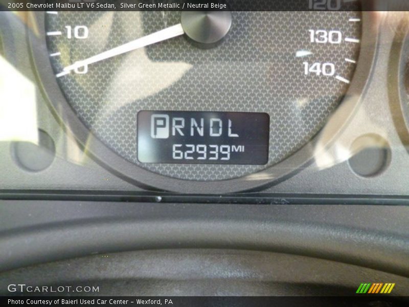 Silver Green Metallic / Neutral Beige 2005 Chevrolet Malibu LT V6 Sedan