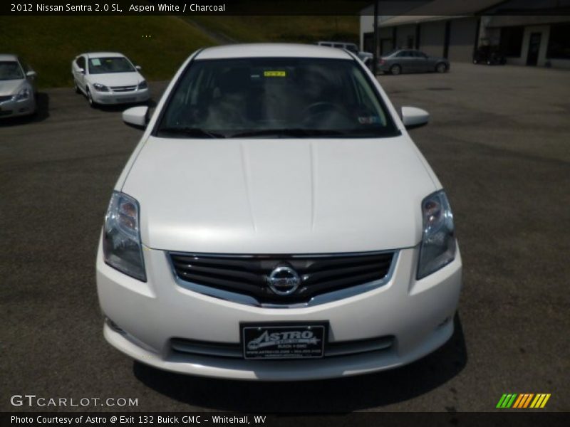 Aspen White / Charcoal 2012 Nissan Sentra 2.0 SL