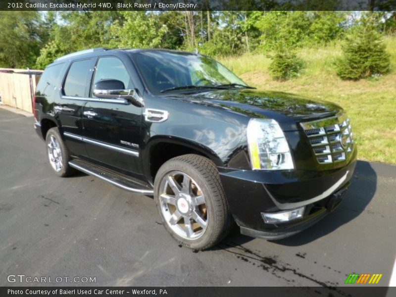 Black Raven / Ebony/Ebony 2012 Cadillac Escalade Hybrid 4WD