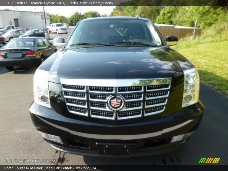 Black Raven / Ebony/Ebony 2012 Cadillac Escalade Hybrid 4WD