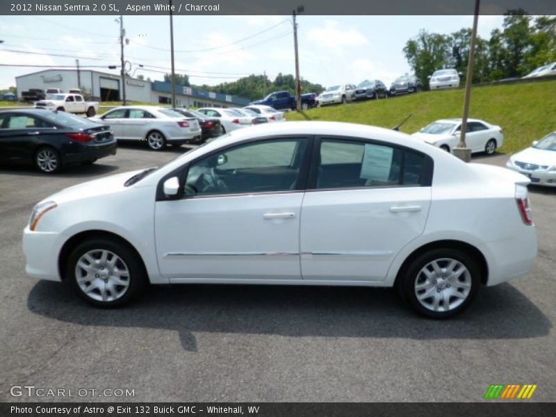 Aspen White / Charcoal 2012 Nissan Sentra 2.0 SL