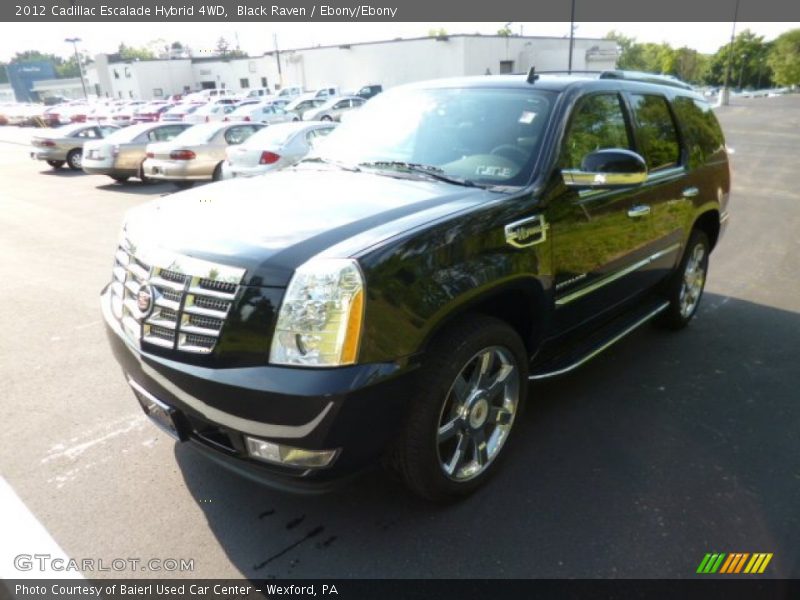 Black Raven / Ebony/Ebony 2012 Cadillac Escalade Hybrid 4WD