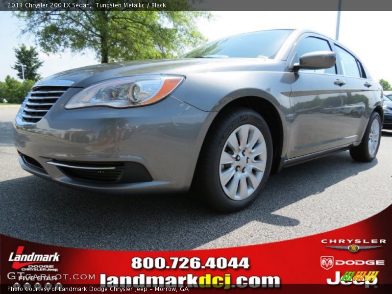 Tungsten Metallic / Black 2013 Chrysler 200 LX Sedan