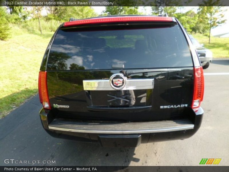 Black Raven / Ebony/Ebony 2012 Cadillac Escalade Hybrid 4WD