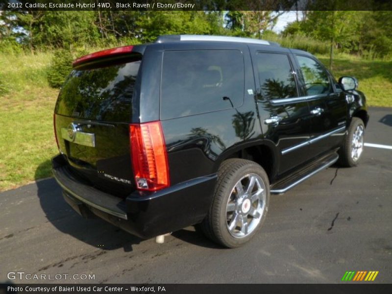 Black Raven / Ebony/Ebony 2012 Cadillac Escalade Hybrid 4WD