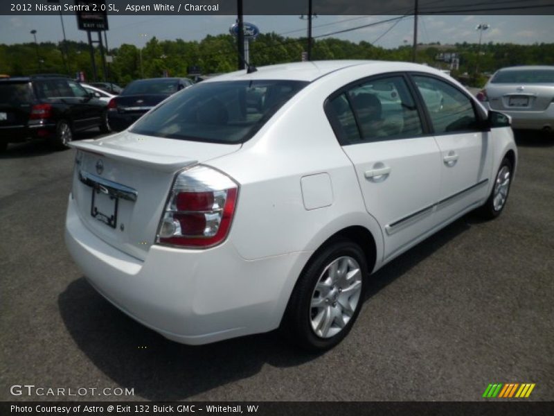Aspen White / Charcoal 2012 Nissan Sentra 2.0 SL