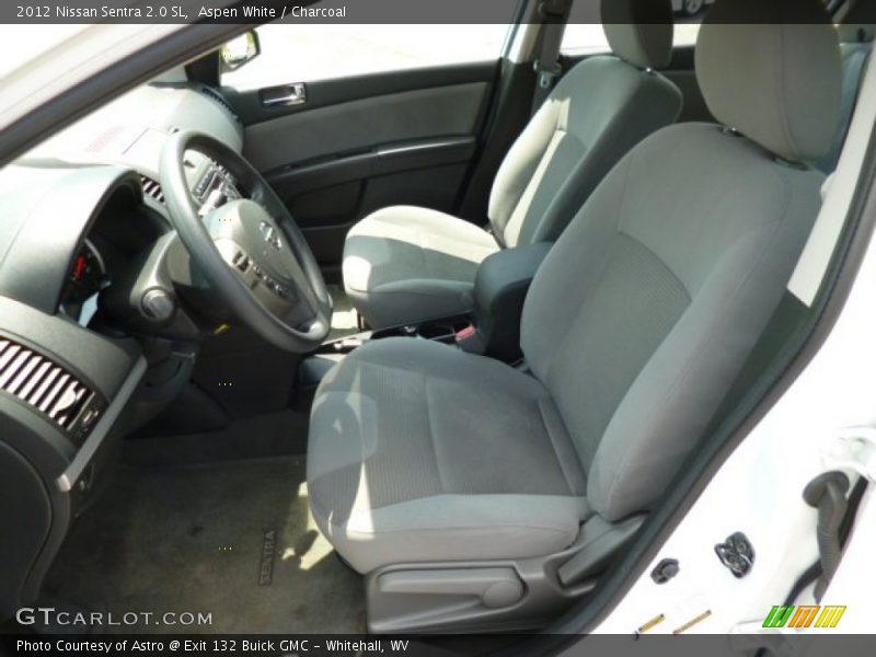Aspen White / Charcoal 2012 Nissan Sentra 2.0 SL