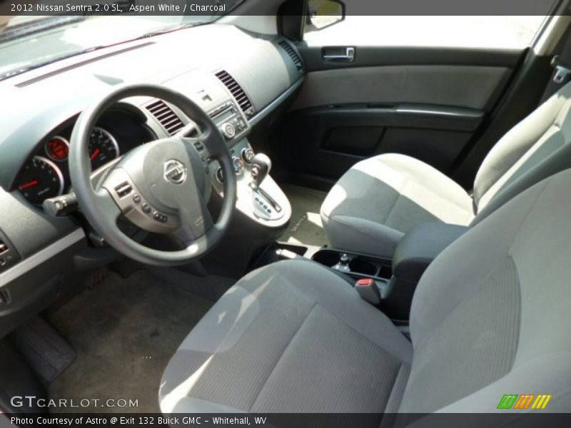 Aspen White / Charcoal 2012 Nissan Sentra 2.0 SL