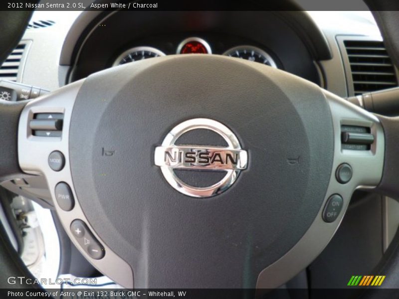 Aspen White / Charcoal 2012 Nissan Sentra 2.0 SL