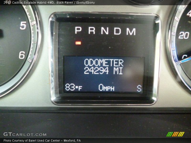 Black Raven / Ebony/Ebony 2012 Cadillac Escalade Hybrid 4WD
