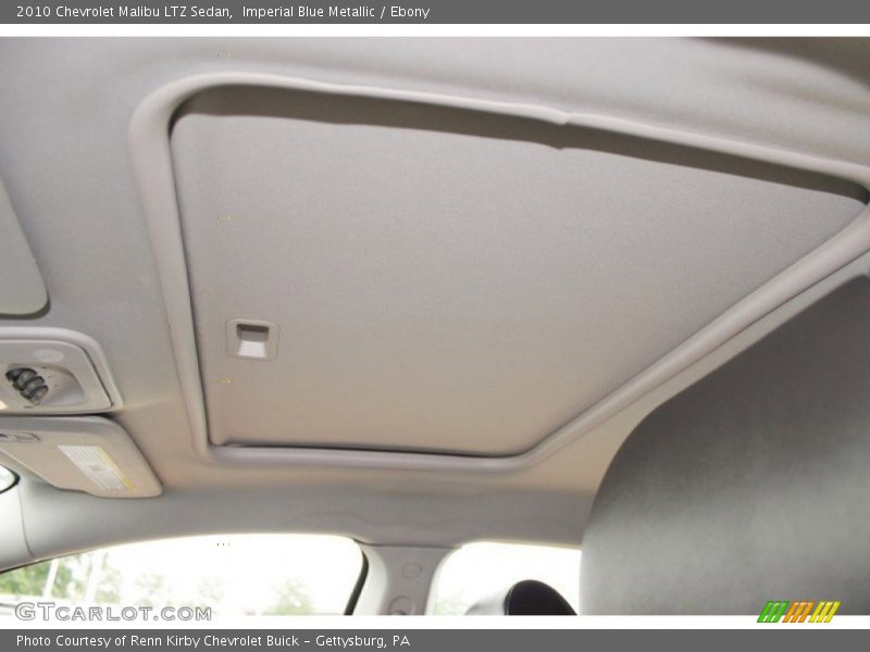 Sunroof of 2010 Malibu LTZ Sedan
