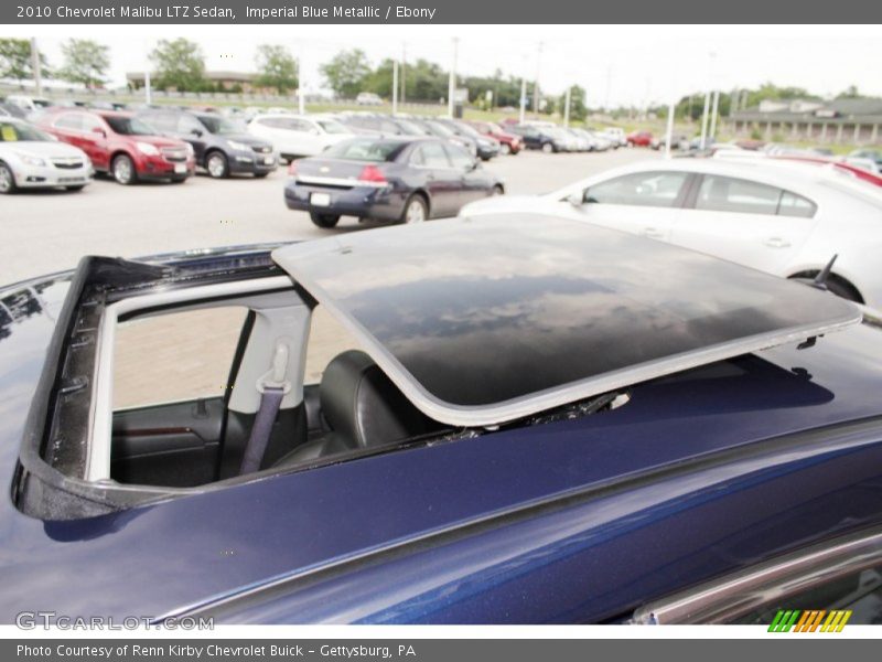 Sunroof of 2010 Malibu LTZ Sedan