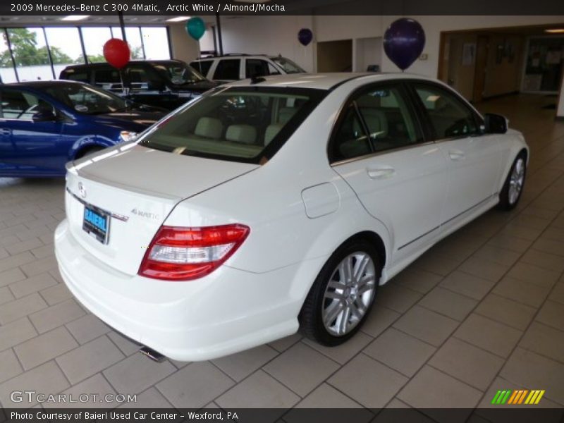 Arctic White / Almond/Mocha 2009 Mercedes-Benz C 300 4Matic
