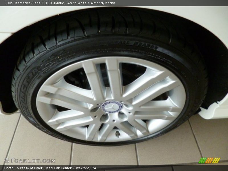 Arctic White / Almond/Mocha 2009 Mercedes-Benz C 300 4Matic