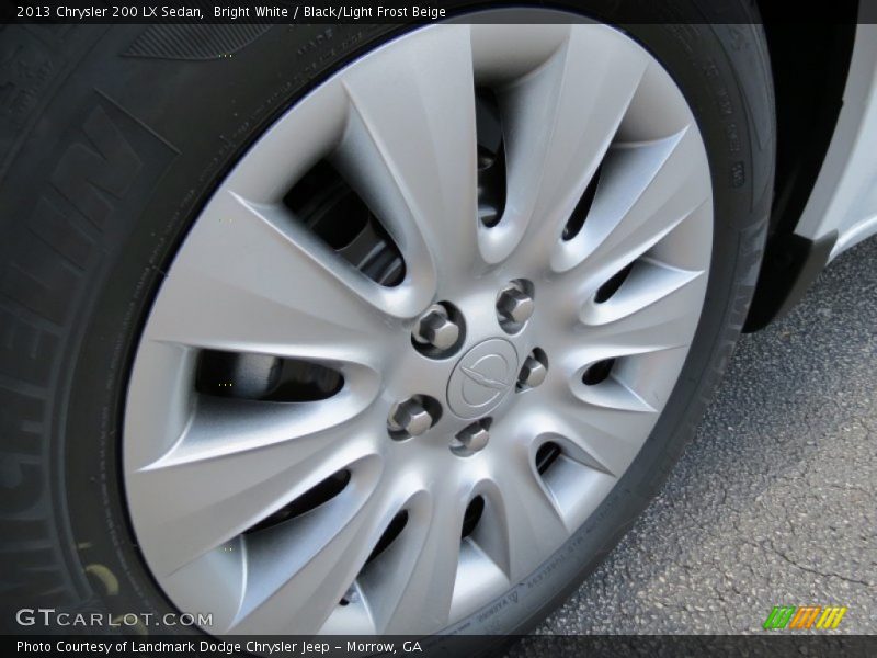 Bright White / Black/Light Frost Beige 2013 Chrysler 200 LX Sedan