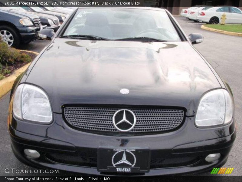 Black / Charcoal Black 2001 Mercedes-Benz SLK 230 Kompressor Roadster