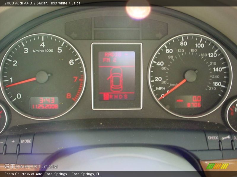 Ibis White / Beige 2008 Audi A4 3.2 Sedan