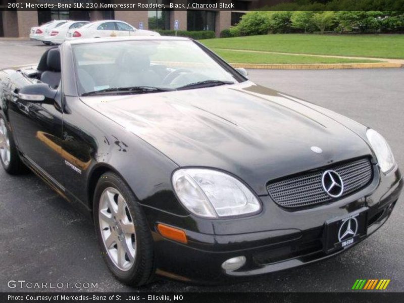 Black / Charcoal Black 2001 Mercedes-Benz SLK 230 Kompressor Roadster