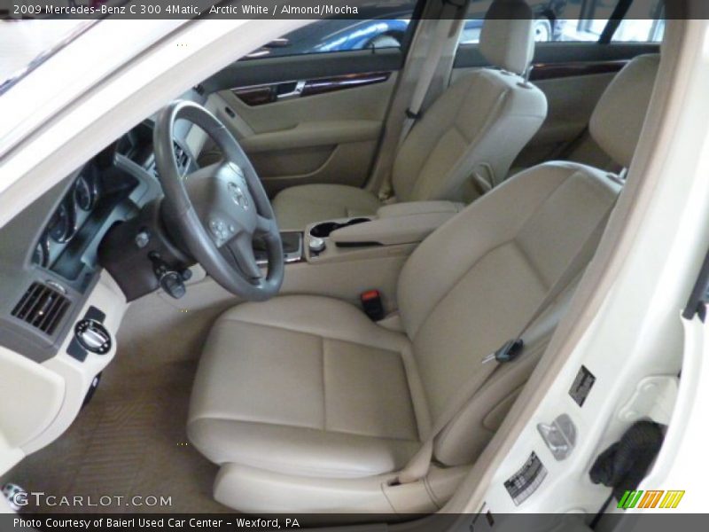 Arctic White / Almond/Mocha 2009 Mercedes-Benz C 300 4Matic