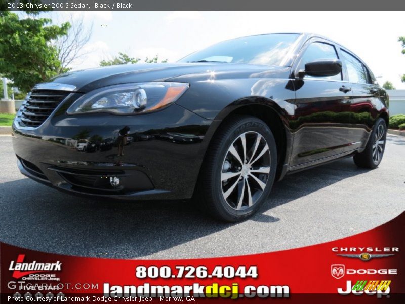 Black / Black 2013 Chrysler 200 S Sedan