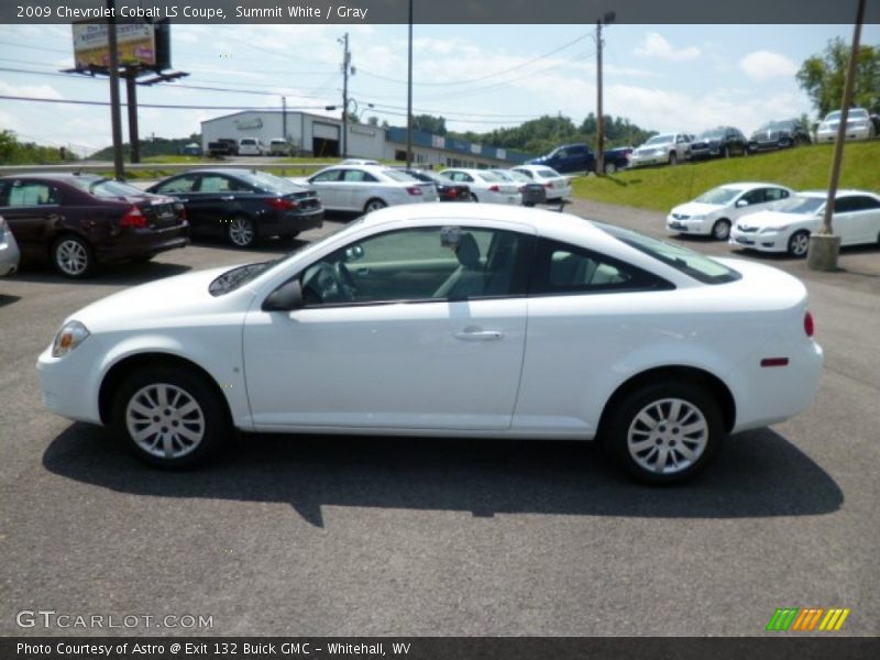 Summit White / Gray 2009 Chevrolet Cobalt LS Coupe