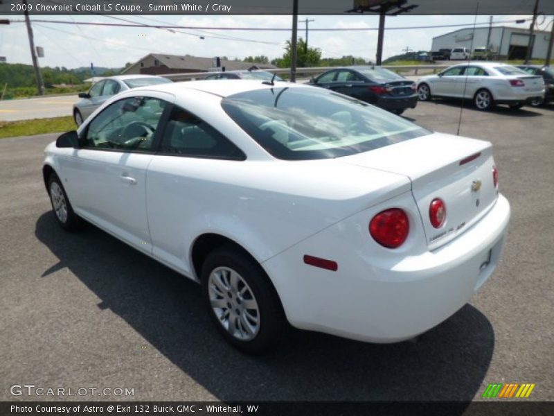 Summit White / Gray 2009 Chevrolet Cobalt LS Coupe