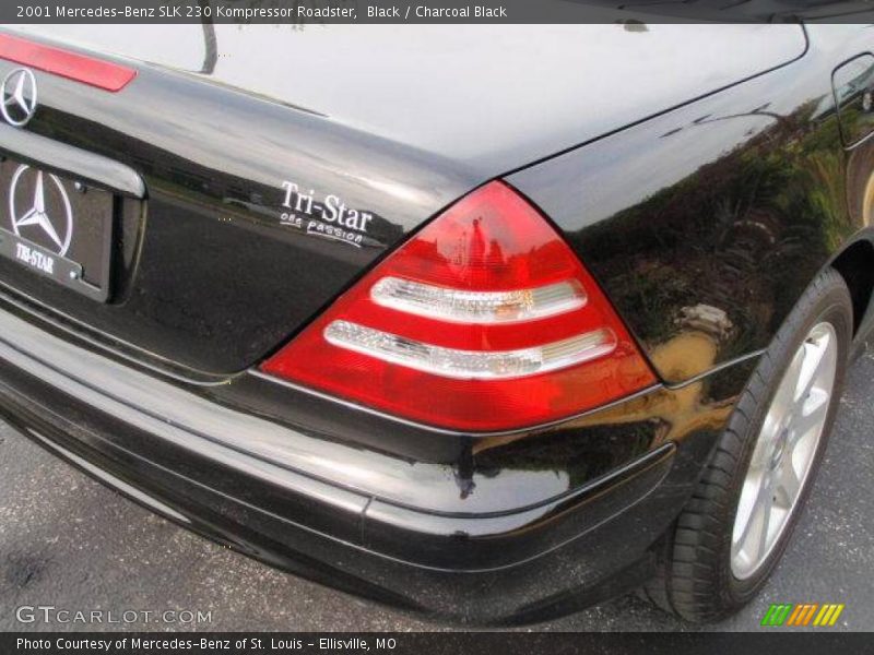 Black / Charcoal Black 2001 Mercedes-Benz SLK 230 Kompressor Roadster