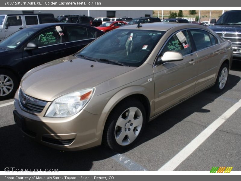 Golden Cashmere Metallic / Tan 2007 Saturn Aura XE