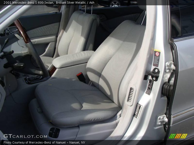 Brilliant Silver Metallic / Ash 2001 Mercedes-Benz S 600 Sedan