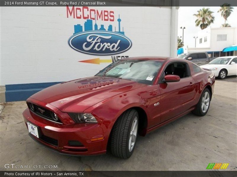 Ruby Red / Charcoal Black 2014 Ford Mustang GT Coupe