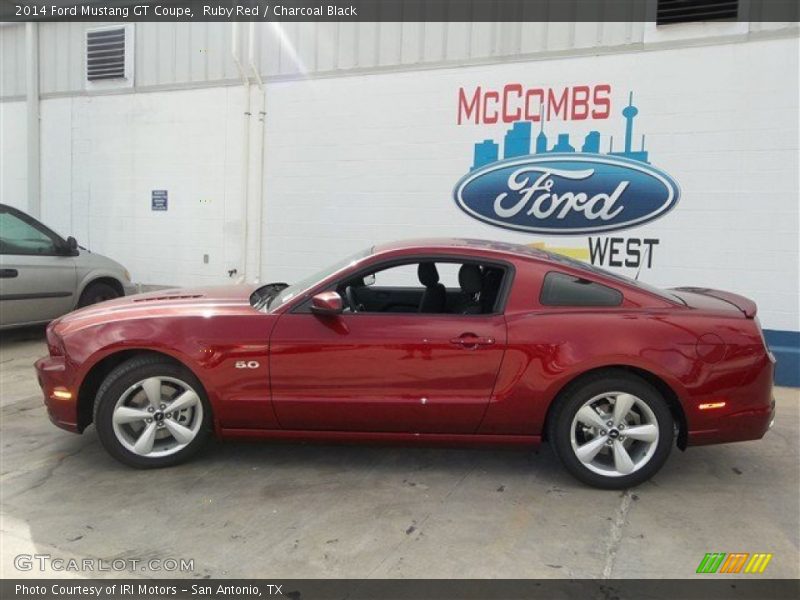 Ruby Red / Charcoal Black 2014 Ford Mustang GT Coupe