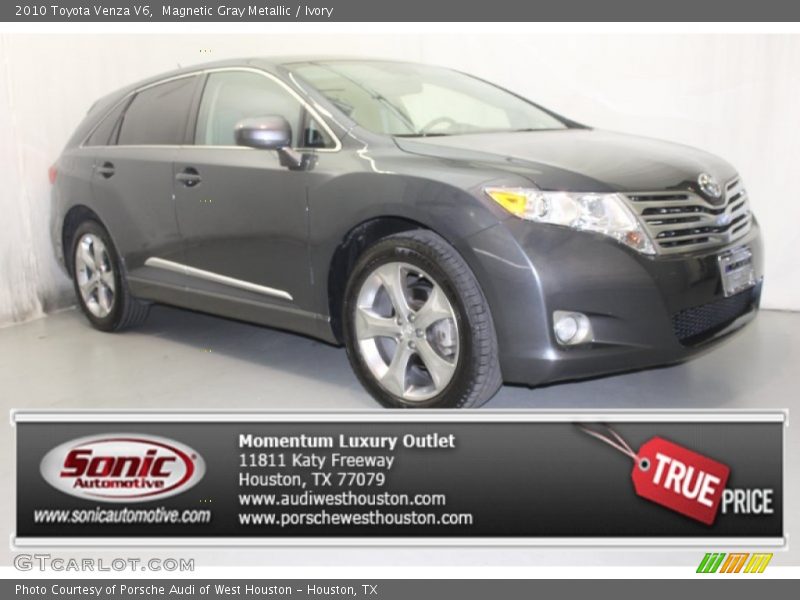 Magnetic Gray Metallic / Ivory 2010 Toyota Venza V6