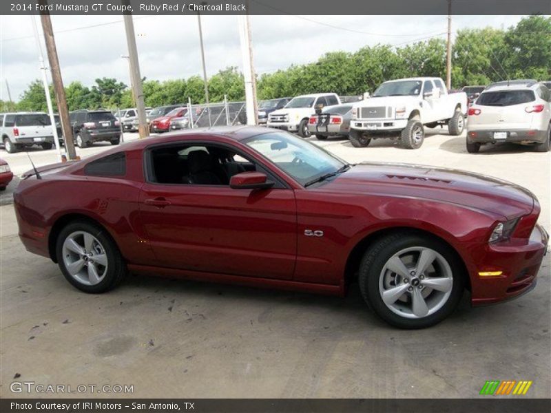 Ruby Red / Charcoal Black 2014 Ford Mustang GT Coupe