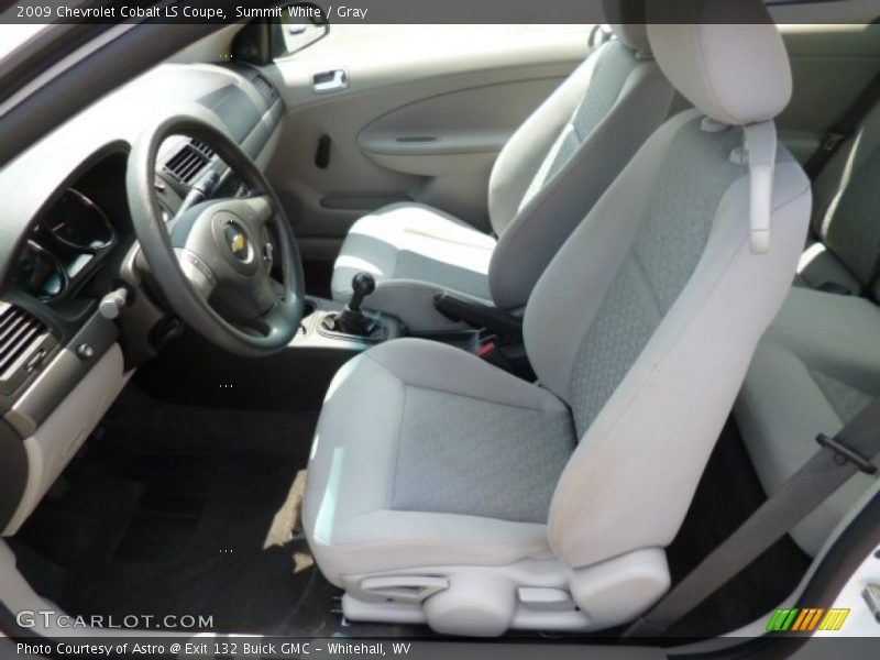 Front Seat of 2009 Cobalt LS Coupe
