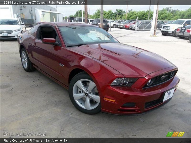 Ruby Red / Charcoal Black 2014 Ford Mustang GT Coupe