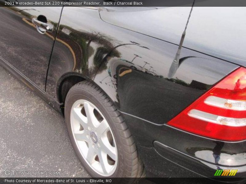 Black / Charcoal Black 2001 Mercedes-Benz SLK 230 Kompressor Roadster