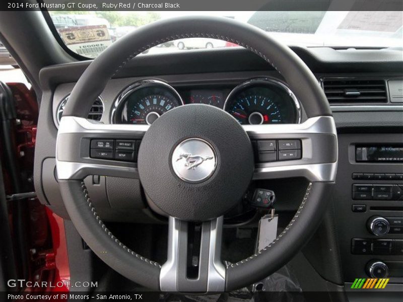 Ruby Red / Charcoal Black 2014 Ford Mustang GT Coupe