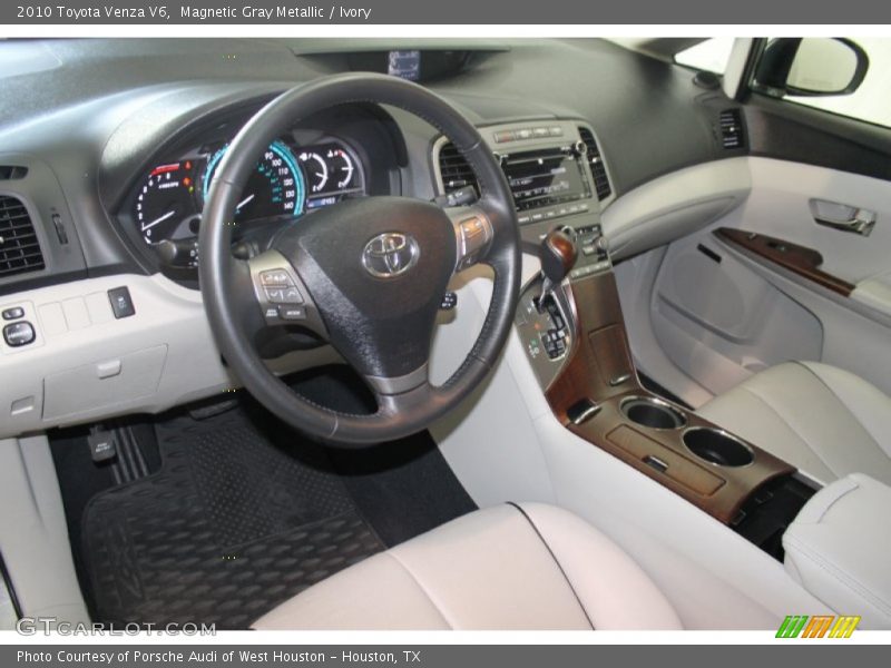 Magnetic Gray Metallic / Ivory 2010 Toyota Venza V6