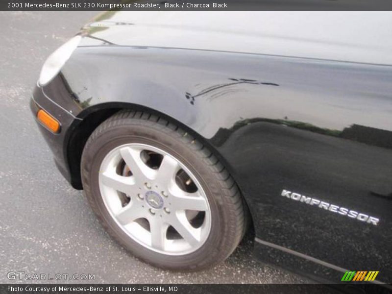 Black / Charcoal Black 2001 Mercedes-Benz SLK 230 Kompressor Roadster