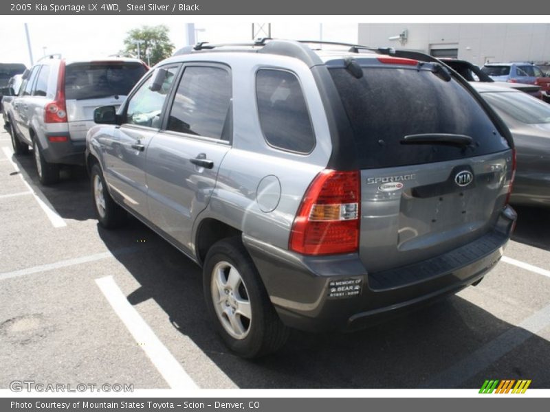 Steel Silver / Black 2005 Kia Sportage LX 4WD