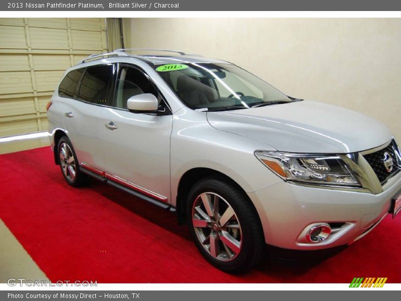 Brilliant Silver / Charcoal 2013 Nissan Pathfinder Platinum